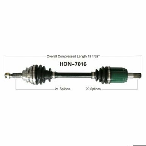 Wide Open OE Replacement CV Axle for HONDA FRONT RIGHT TRX650FA/4TRAX/RINCON03-0 HON-7016